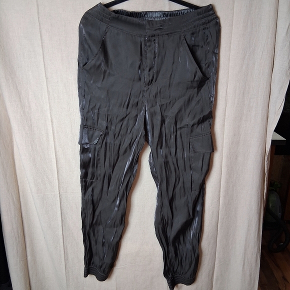 Anthropologie Pants - Anthropologie Shimmer Cargo Joggers Green Gray Medium